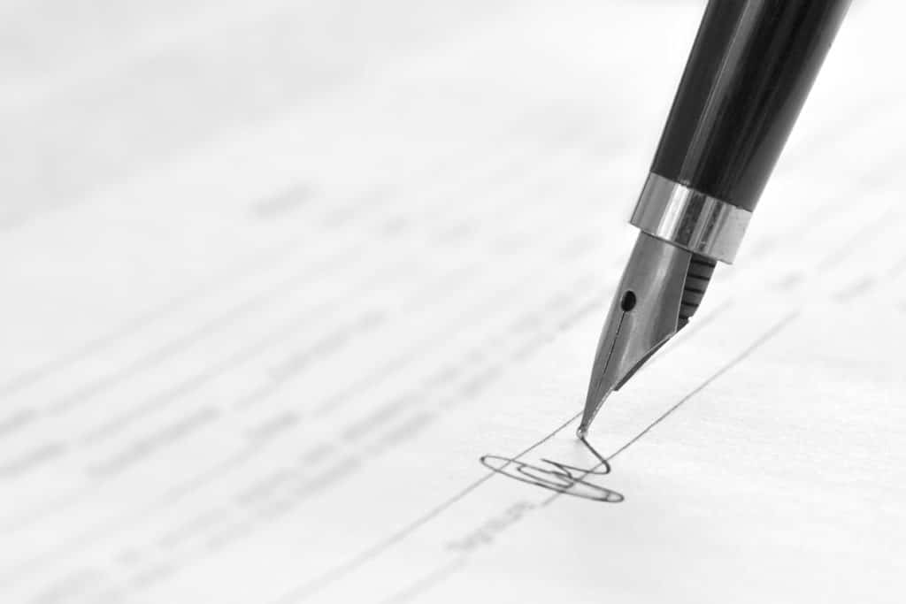 metal fabricator contract signature